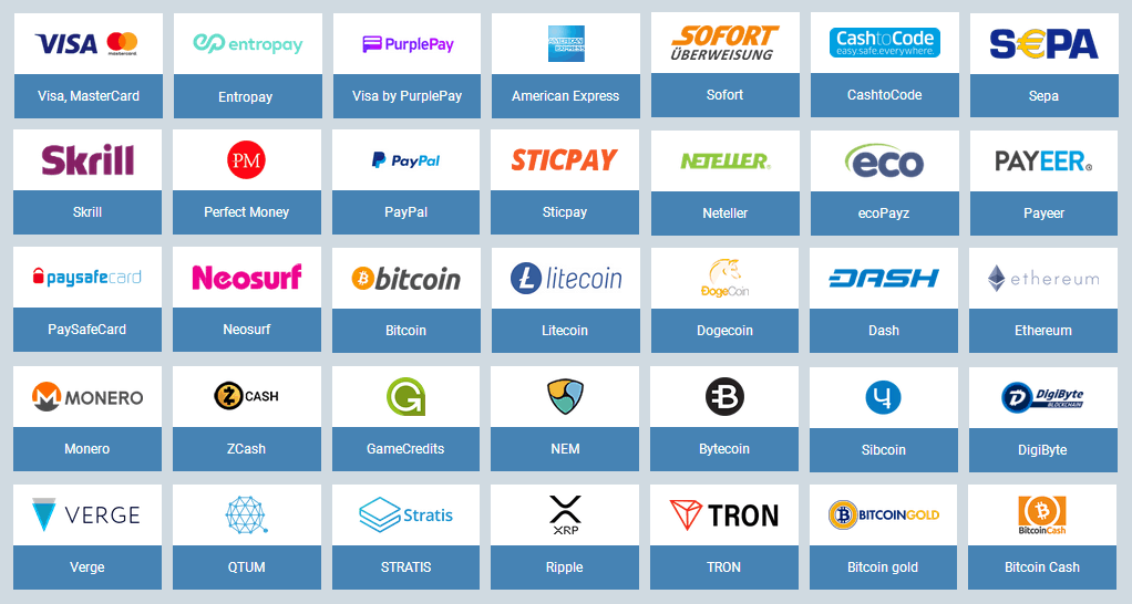 metodi di pagamento 1xbet