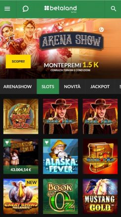 Casinò Betaland mobile