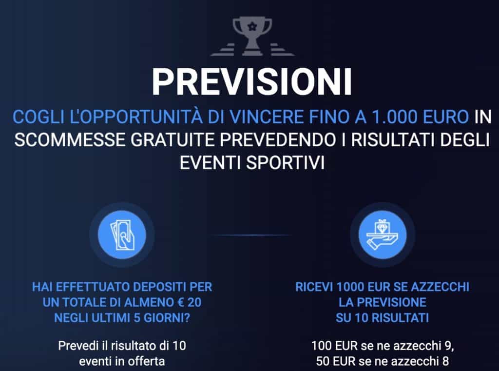 bonus previsioni 20bet