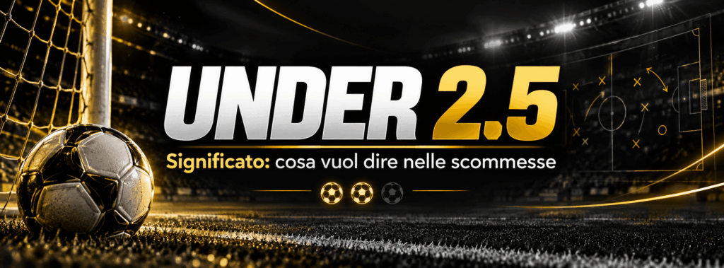 Under 2.5 Significato: Cosa Vuol Dire nelle Scommesse